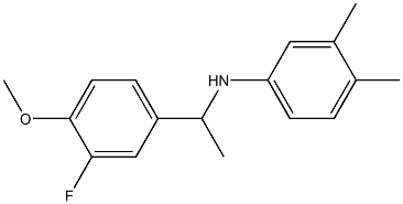 N-[1-(3-fluoro-4-methoxyphenyl)ethyl]-3,4-dimethylaniline 구조식 이미지