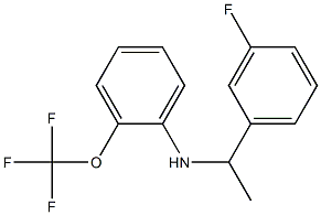 N-[1-(3-fluorophenyl)ethyl]-2-(trifluoromethoxy)aniline 구조식 이미지