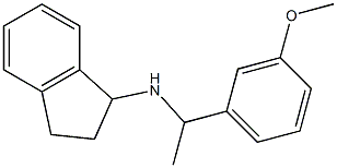 N-[1-(3-methoxyphenyl)ethyl]-2,3-dihydro-1H-inden-1-amine 구조식 이미지