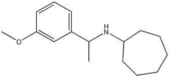 N-[1-(3-methoxyphenyl)ethyl]cycloheptanamine Structure