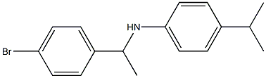 N-[1-(4-bromophenyl)ethyl]-4-(propan-2-yl)aniline 구조식 이미지