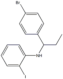 N-[1-(4-bromophenyl)propyl]-2-iodoaniline Structure