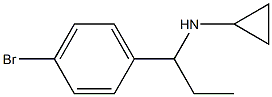 N-[1-(4-bromophenyl)propyl]-N-cyclopropylamine Structure