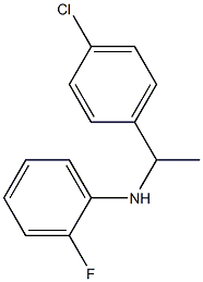 N-[1-(4-chlorophenyl)ethyl]-2-fluoroaniline 구조식 이미지