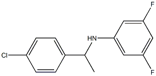 N-[1-(4-chlorophenyl)ethyl]-3,5-difluoroaniline Structure