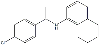 N-[1-(4-chlorophenyl)ethyl]-5,6,7,8-tetrahydronaphthalen-1-amine 구조식 이미지