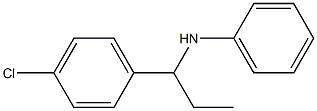 N-[1-(4-chlorophenyl)propyl]aniline 구조식 이미지