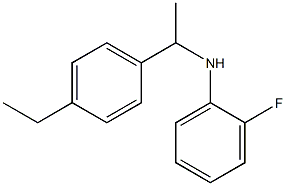 N-[1-(4-ethylphenyl)ethyl]-2-fluoroaniline 구조식 이미지