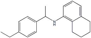 N-[1-(4-ethylphenyl)ethyl]-5,6,7,8-tetrahydronaphthalen-1-amine 구조식 이미지