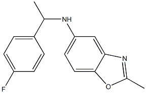 N-[1-(4-fluorophenyl)ethyl]-2-methyl-1,3-benzoxazol-5-amine 구조식 이미지