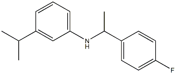 N-[1-(4-fluorophenyl)ethyl]-3-(propan-2-yl)aniline Structure