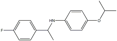 N-[1-(4-fluorophenyl)ethyl]-4-(propan-2-yloxy)aniline 구조식 이미지