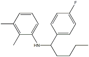 N-[1-(4-fluorophenyl)pentyl]-2,3-dimethylaniline Structure