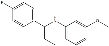 N-[1-(4-fluorophenyl)propyl]-3-methoxyaniline 구조식 이미지
