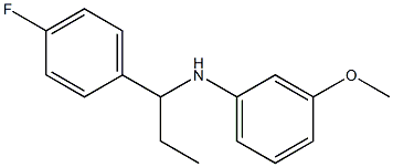 N-[1-(4-fluorophenyl)propyl]-3-methoxyaniline Structure