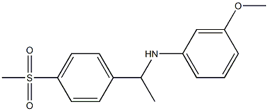 N-[1-(4-methanesulfonylphenyl)ethyl]-3-methoxyaniline 구조식 이미지