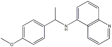 N-[1-(4-methoxyphenyl)ethyl]quinolin-5-amine 구조식 이미지