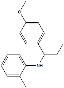 N-[1-(4-methoxyphenyl)propyl]-2-methylaniline 구조식 이미지