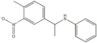N-[1-(4-methyl-3-nitrophenyl)ethyl]aniline 구조식 이미지