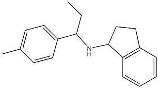 N-[1-(4-methylphenyl)propyl]-2,3-dihydro-1H-inden-1-amine 구조식 이미지