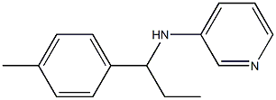 N-[1-(4-methylphenyl)propyl]pyridin-3-amine Structure