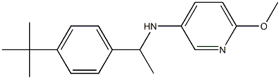 N-[1-(4-tert-butylphenyl)ethyl]-6-methoxypyridin-3-amine Structure