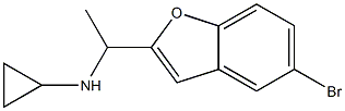 N-[1-(5-bromo-1-benzofuran-2-yl)ethyl]-N-cyclopropylamine 구조식 이미지