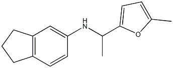 N-[1-(5-methylfuran-2-yl)ethyl]-2,3-dihydro-1H-inden-5-amine 구조식 이미지