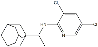 N-[1-(adamantan-1-yl)ethyl]-3,5-dichloropyridin-2-amine 구조식 이미지