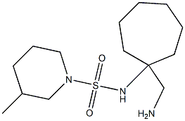 N-[1-(aminomethyl)cycloheptyl]-3-methylpiperidine-1-sulfonamide Structure