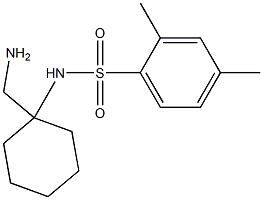 N-[1-(aminomethyl)cyclohexyl]-2,4-dimethylbenzene-1-sulfonamide Structure