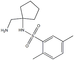 N-[1-(aminomethyl)cyclopentyl]-2,5-dimethylbenzene-1-sulfonamide 구조식 이미지