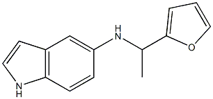 N-[1-(furan-2-yl)ethyl]-1H-indol-5-amine 구조식 이미지