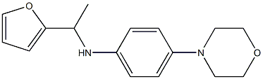 N-[1-(furan-2-yl)ethyl]-4-(morpholin-4-yl)aniline Structure