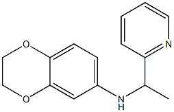 N-[1-(pyridin-2-yl)ethyl]-2,3-dihydro-1,4-benzodioxin-6-amine 구조식 이미지