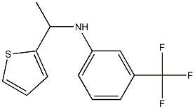 N-[1-(thiophen-2-yl)ethyl]-3-(trifluoromethyl)aniline 구조식 이미지