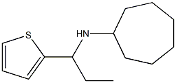 N-[1-(thiophen-2-yl)propyl]cycloheptanamine Structure