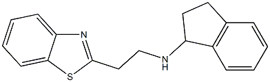 N-[2-(1,3-benzothiazol-2-yl)ethyl]-2,3-dihydro-1H-inden-1-amine Structure