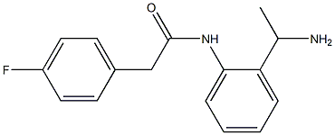 N-[2-(1-aminoethyl)phenyl]-2-(4-fluorophenyl)acetamide 구조식 이미지