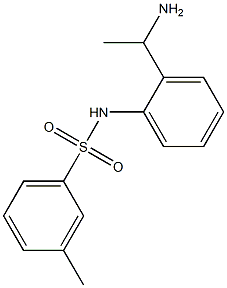 N-[2-(1-aminoethyl)phenyl]-3-methylbenzenesulfonamide 구조식 이미지