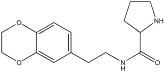 N-[2-(2,3-dihydro-1,4-benzodioxin-6-yl)ethyl]pyrrolidine-2-carboxamide Structure