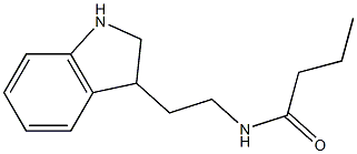 N-[2-(2,3-dihydro-1H-indol-3-yl)ethyl]butanamide 구조식 이미지
