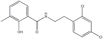 N-[2-(2,4-dichlorophenyl)ethyl]-2-hydroxy-3-methylbenzamide Structure