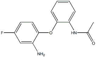 N-[2-(2-amino-4-fluorophenoxy)phenyl]acetamide 구조식 이미지