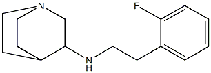 N-[2-(2-fluorophenyl)ethyl]-1-azabicyclo[2.2.2]octan-3-amine Structure