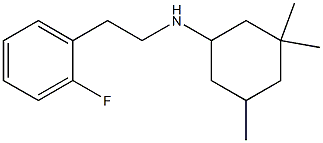 N-[2-(2-fluorophenyl)ethyl]-3,3,5-trimethylcyclohexan-1-amine 구조식 이미지