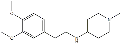 N-[2-(3,4-dimethoxyphenyl)ethyl]-1-methylpiperidin-4-amine 구조식 이미지