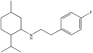 N-[2-(4-fluorophenyl)ethyl]-5-methyl-2-(propan-2-yl)cyclohexan-1-amine Structure