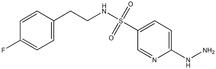 N-[2-(4-fluorophenyl)ethyl]-6-hydrazinylpyridine-3-sulfonamide Structure