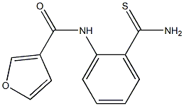 N-[2-(aminocarbonothioyl)phenyl]-3-furamide 구조식 이미지